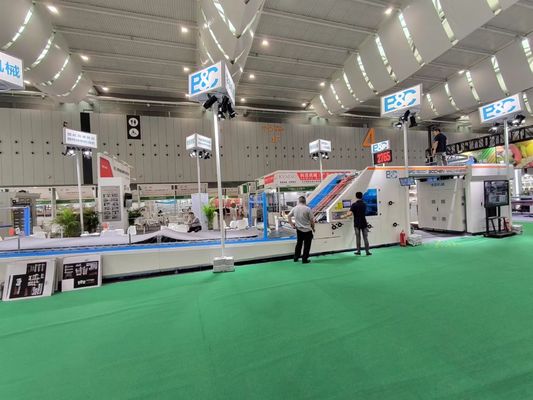 Mesin Laminasi Lembaran ke Lembaran Penggerak Listrik 5 lapis untuk Karton 300gsm-10mm dan B E FLUTE