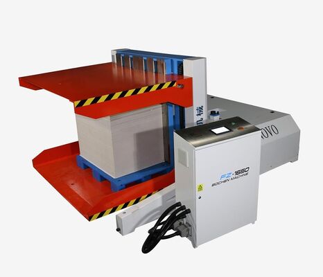 Ukuran lembar minimal 400X380mm Laminator kertas seruling otomatis mendukung Ukuran kertas maksimum 1500X1500mm atau 1700X1700mm dan mesin laminasi