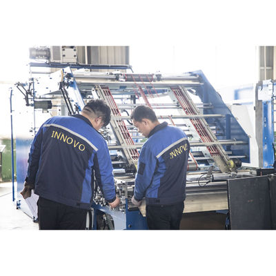 Otomatis Deteksi atas dan bawah kertas Mesin Laminator Flute Kecepatan Tinggi