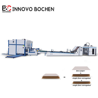 Mesin laminasi Mesin laminasi seruling otomatis dengan ketebalan kertas atas 150-800gsm Dirancang untuk jalur kemasan