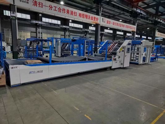 180m/min Mesin Laminator Flute Berkecepatan Tinggi untuk Laminasi Karton