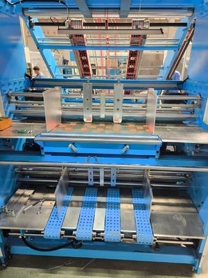 Mesin laminasi lembaran ke lembaran untuk kertas bergelombang dengan koreksi otomatis dan kontrol servo kecepatan tinggi
