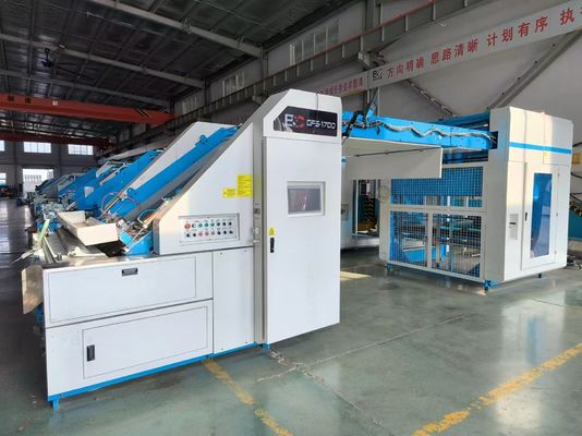 GFS 200m/Min Mesin Laminator Flute Berkecepatan Tinggi Overlap Feeding dan Servo Control untuk Board Curved Corrugated