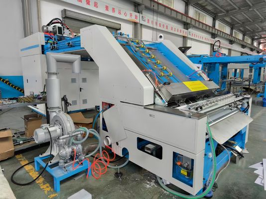 Top Sheet Aligner System Mesin Laminator Flute Berkecepatan Tinggi untuk Papan Corrugated Curved dengan Roller Anilox Baja Rinsing Besar