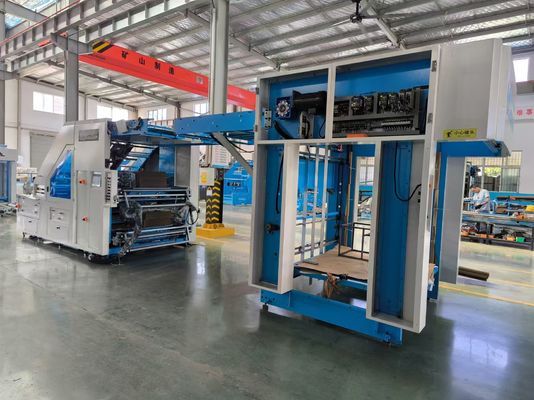 Mesin Laminasi Bergelombang 5 Lapis Kecepatan Tinggi Lembaran ke Lembaran dengan Kontrol Servo untuk Laminasi Kertas Bergelombang Multi Lapis dan Berbagai Tipe Laminasi