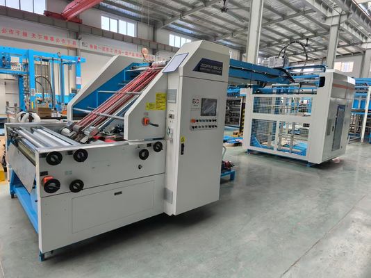 Mesin laminator seruling otomatis yang dirancang untuk ketebalan kertas atas 150 sampai 800gsm dan ukuran lembaran minimum 400X380mm