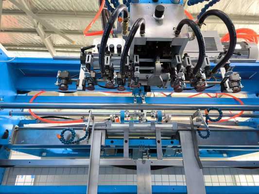 Mesin Laminasi Litho Flute Otomatis dengan Pengumpanan Gulungan Kertas Bawah ke Lembaran dengan Lini Penumpuk Flip Flop