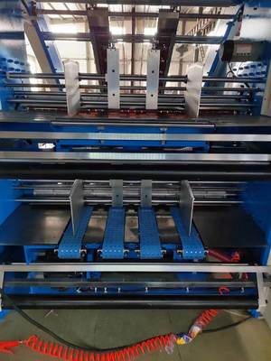 Mesin Laminasi Bergelombang 5 Lapis Kecepatan Tinggi Lembaran ke Lembaran dengan Kontrol Servo untuk Laminasi Kertas Bergelombang Multi Lapis dan Berbagai Tipe Laminasi