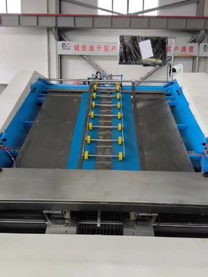 Single Facer corrugated Board And Flute Laminating Litho Laminator Machine With Flip Flop Stacker Line Roll To Sheet atau Roll To Roll