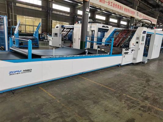 Mesin Laminator Flute Kecepatan Tinggi Otomatis 15000pcs / H Litho Laminator