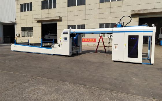 Kotak Bergelombang Mesin Laminator Seruling Berkecepatan Tinggi 1450 Listrik