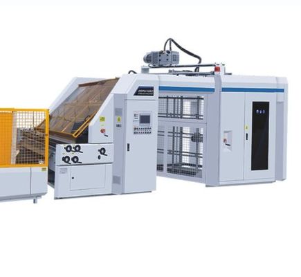 160m / Min Mesin Flute Laminator Otomatis 150-800gsm Dengan Perisai CE Untuk Pencetakan