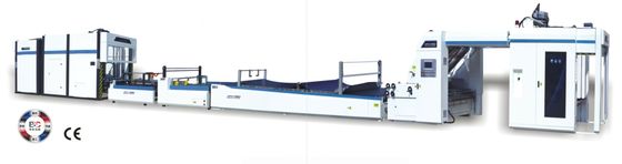 1500mm Litho Laminator Kecepatan Tinggi Otomatis Penuh Dengan Program PLC Untuk Laminasi Karton Bergelombang
