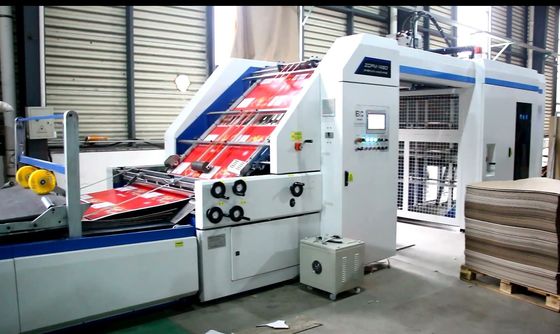 Mesin Laminating Bergelombang Berkecepatan Tinggi Papan Bergelombang Ke Papan Menempelkan Mesin Perekatan Laminating