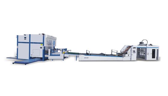 Laminator Lito Flute Kecepatan Tinggi Otomatis 800gm Untuk Kardus Bergelombang