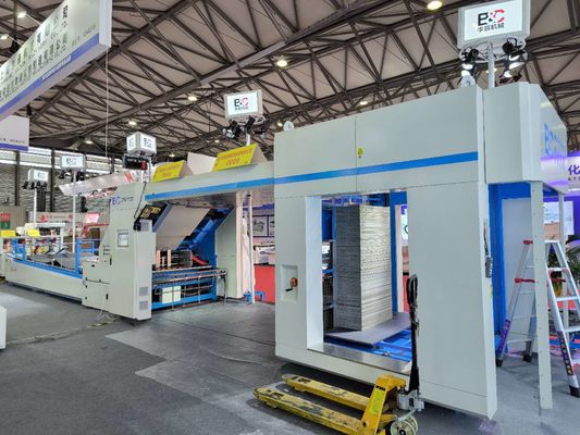 Gfs 200m/Min Mesin laminasi kardus bergelombang Kecepatan tinggi Automatic Overlap Feeding