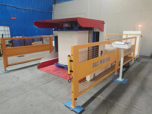 3min / putaran palet mengudara Otomatis kertas debu Penghapusan perataan tumpukan mesin Turner