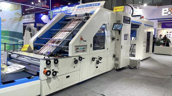 Sfc corrugated sheet to sheet 5 Ply Flute Laminating Machine dengan kontrol servo kecepatan tinggi