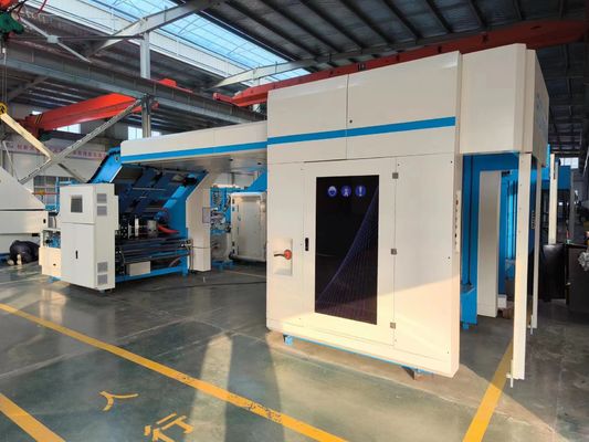 Mesin laminasi bergelombang kecepatan tinggi GFS untuk kardus dengan sistem pakan tumpang tindih