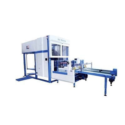 Efisiensi Tinggi Otomatis Double palletizing kertas membalik Pile Turner Stacking Machine Untuk Karton bergelombang