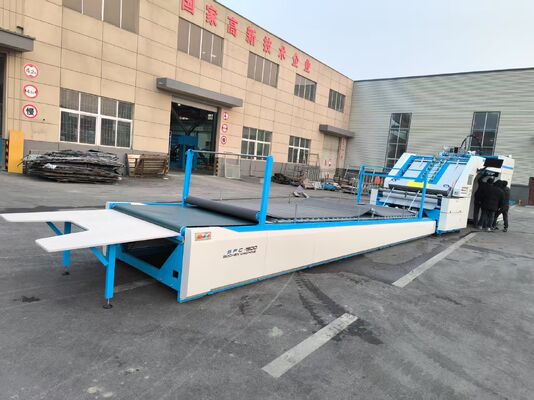 Mesin Laminator Flute Berkecepatan Tinggi Mesin Laminasi Flute Otomatis Kertas Bergelombang untuk Industri Pembuatan Kotak Karton