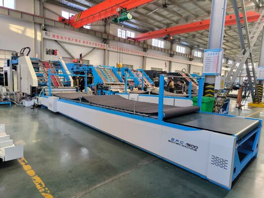 Mesin Laminating Sheet To Sheet untuk Memproduksi Produk Kertas Bergelombang Laminasi dari 2 Lapis hingga 7 Lapis dengan Kontrol Servo